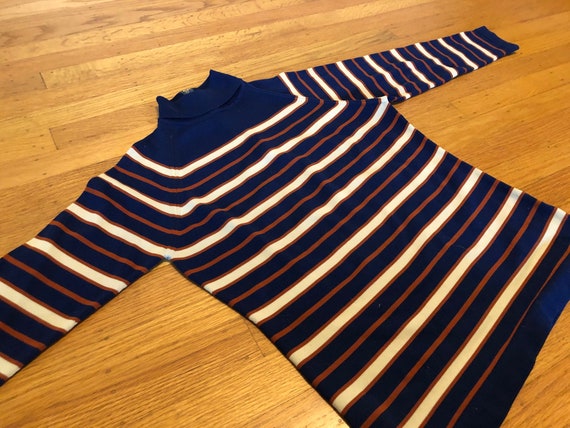 70s Striped turtle neck