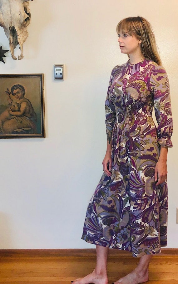 70 Knit psychedelic dress