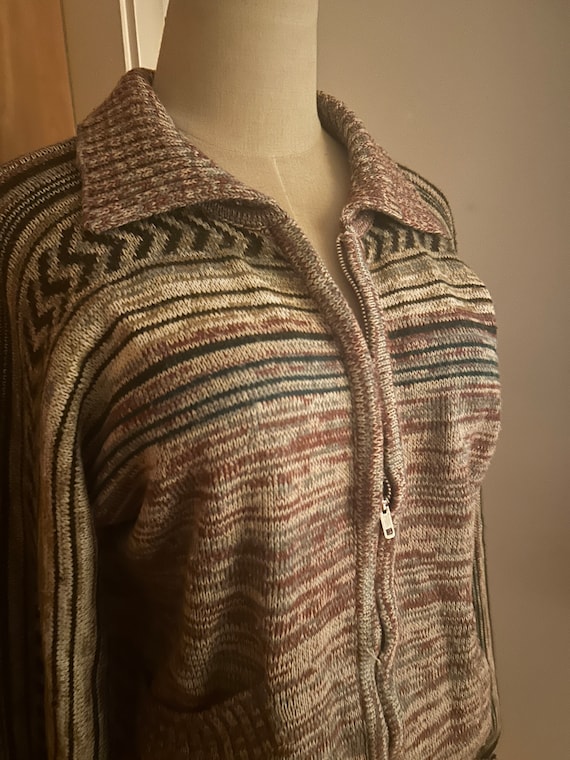 70s space dye ski sweater