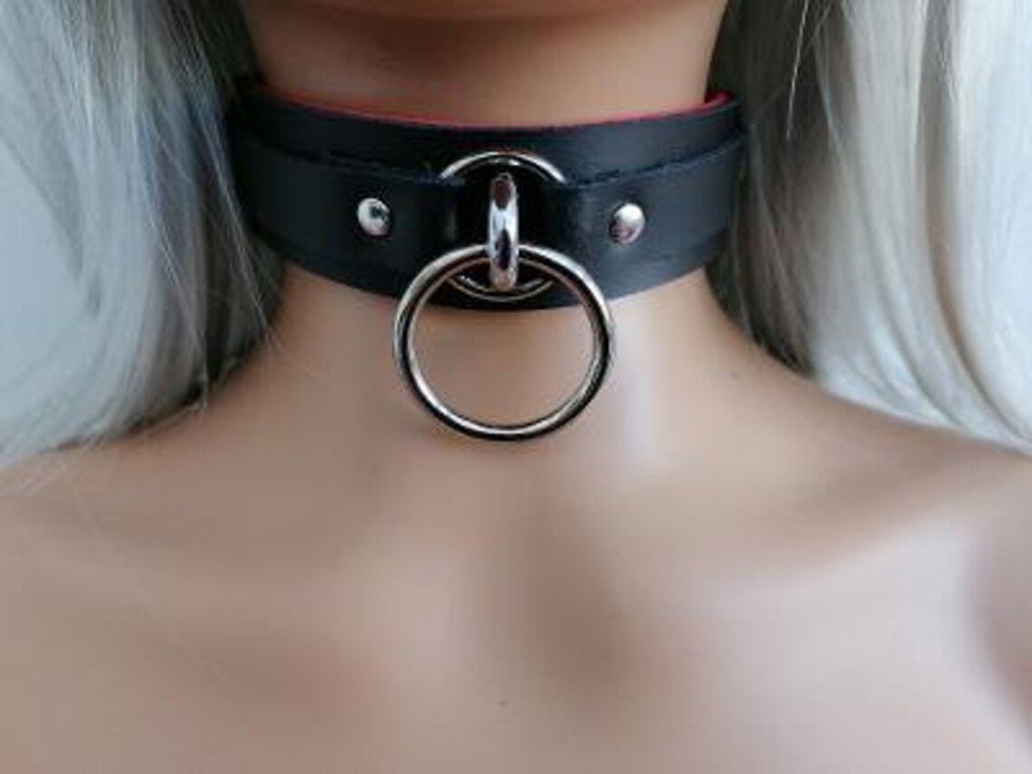 Lockable Leather Bondage Fetish Slave Collar 30mm Wide With a Etsy