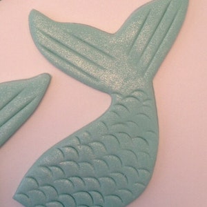Mermaid or Ocean Theme Cupcake Toppers Fondant image 5