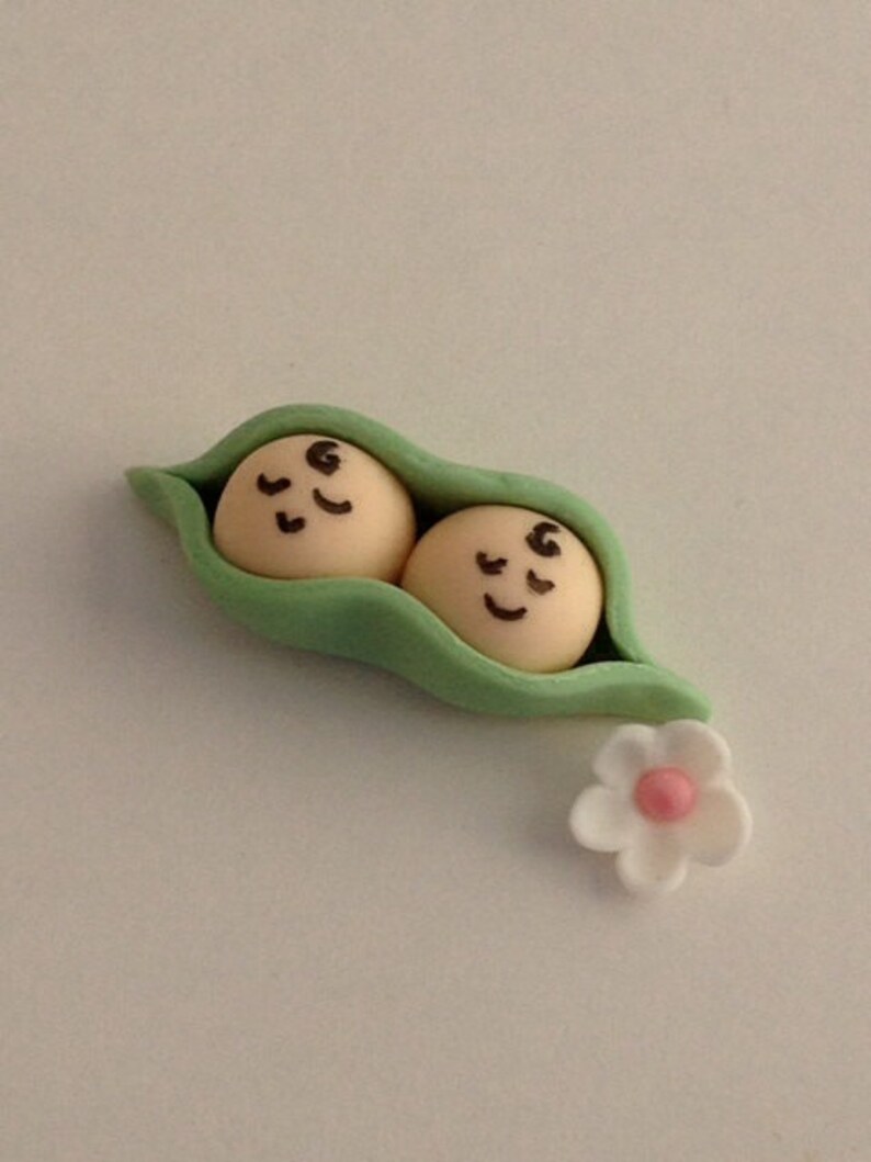 Baby Shower Peas In A Pod Cupcake Toppers image 1