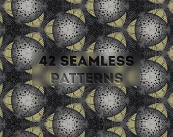 42 Art Seamless Patterns for Photoshop