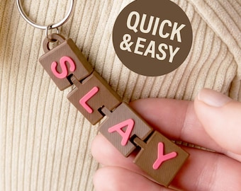 Flexi Slay Backpack Charm 3MF - 3D Print File, Bag Accessory (Digital Download, Commercial Use)
