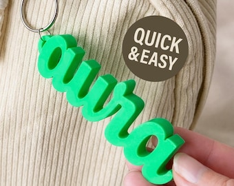 Aura Backpack Charm STL - 3D Print File, Bag Accessory, Keychain (Digital Download, Commercial Use)