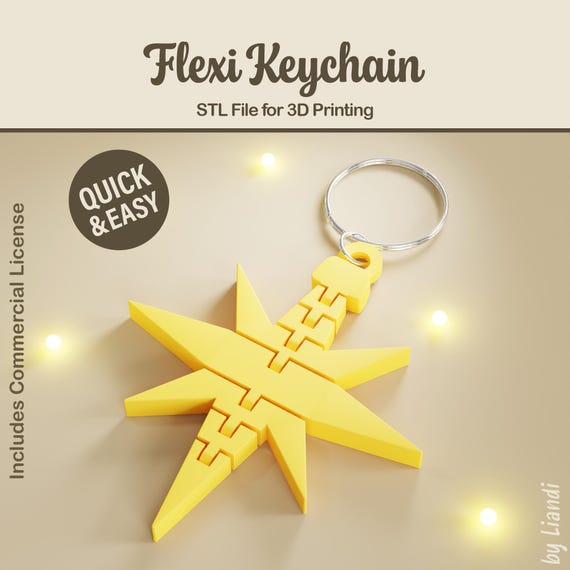 Flexi Weihnachtsstern STL Schlsselanhnger - 3D Druck Datei, Flexible  Fidget (Digitaler Download, Kommerzielle Nutzung) - Etsy sterreich