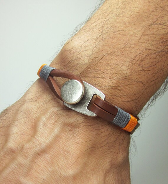 EXPRESS SHIPPING Men's BraceletLeather Men Bracelet Etsy