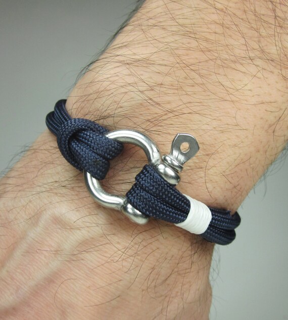 EXPRESS SHIPPING Paracord Bracelet in Navy Blue Survival Etsy