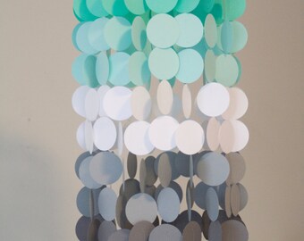 Items Similar To Heart Shaped Pink Ombre Paper Crib Mobile Modern