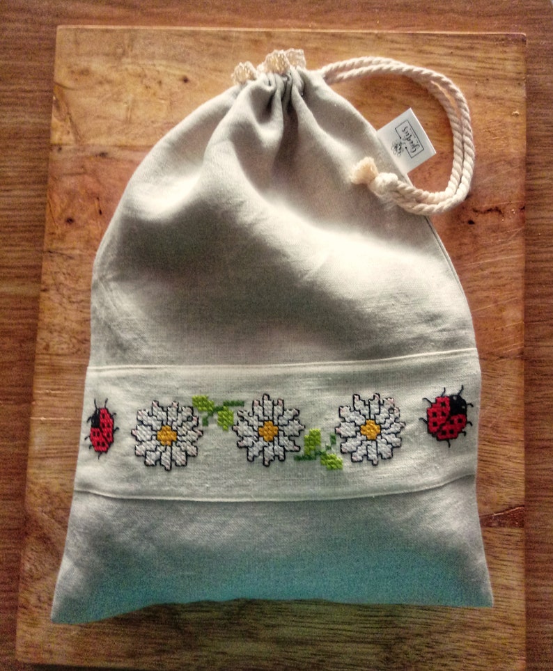 Linen bread bag