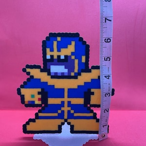 Thanos Infinity Gauntlet 8-bit Pixel Figure Stand - Etsy