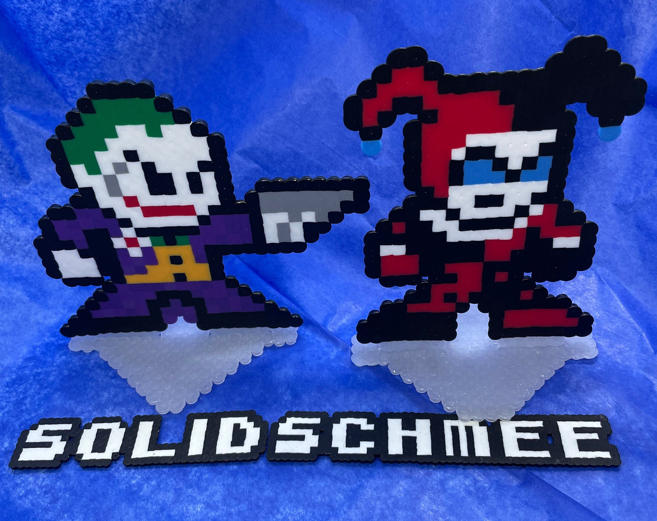 Joker Head Batman Perler Pixel Art