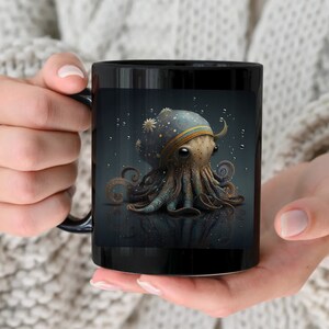 daisy octopus mug floral octopus cup octopus lover mug octopus lover gift ocean animal gift boho octopus gift cute octopus sea creature