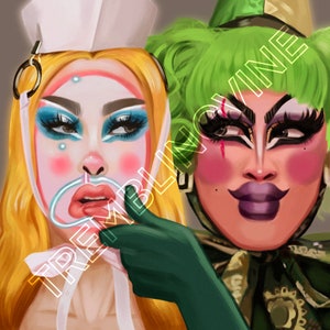 Halloween Edition Crystal Methyd x Gigi Goode Art Print