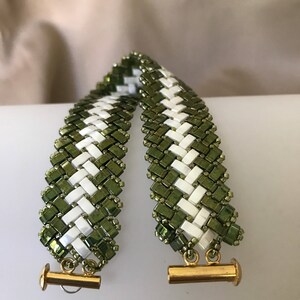 Flexible Half Tila Herringbone Bracelet