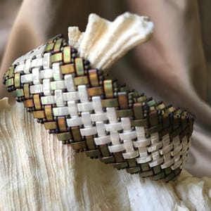Flexible Half Tila Herringbone Bracelet