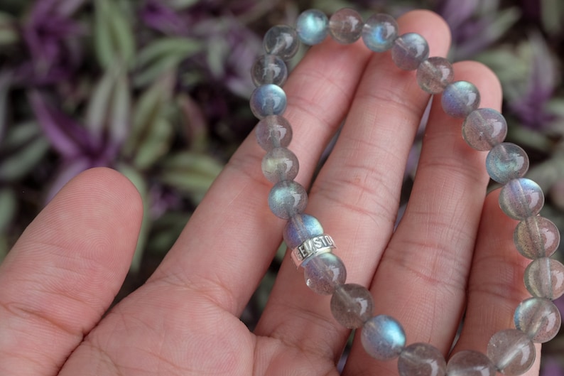 Labradorite Jewelry Gemstone Bracelet for Him AAA Labradorite Bracelet Gift Idea Crystal Bracelet Mens Bracelet
