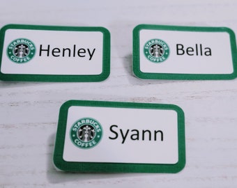 Starbucks party name tags set of 12/Starbucks birthday party/Starbucks party/Starbucks name tags/Starbucks /Starbucks coffee birthday party