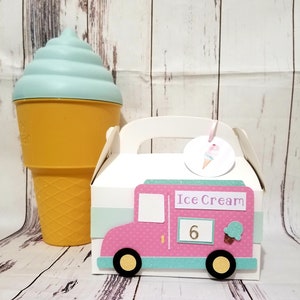 Ice cream gable favor boxes, Ice cream favors,Ice Cream Party, Ice cream Birthday, Favors Boxes,Ice Cream Favor Boxes, Ice cream theme party