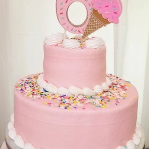 Ice Cream cone  cake topper, Ice cream party,cake topper,Ice cream cake topper, cone cake topper,  Ice cream,  birthday cake topper