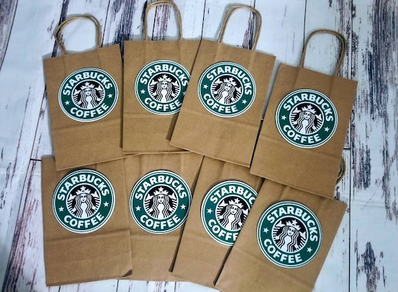 Starbucks Theme Custom Logo for Caffeine Lover Pen Favors - Gifts for Work  - 6 pieces