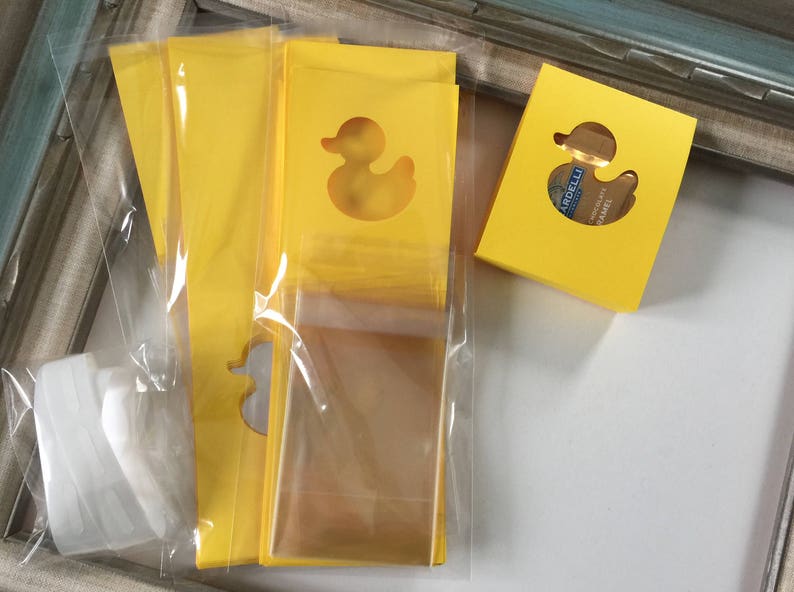 Duck Baby Shower Gift Favor Box Goodie Bag yellow Rubber Ducky Etsy