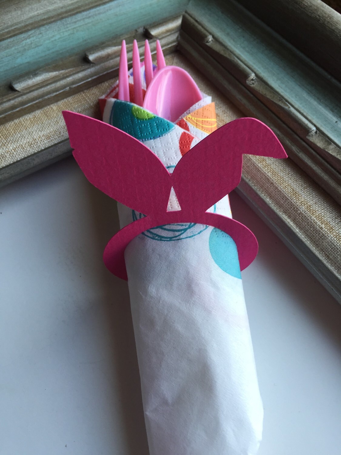 Easter Bunny Ear Napkin Rings Spring Rabbit Dining Decor Etsy
