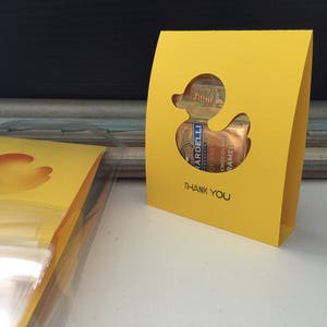 Duck Baby Shower Gift Favor Box Goodie Bag yellow Rubber Ducky Party Duckling Decor Baby Shower Thank You Box Pouch BAGS Treat Holder