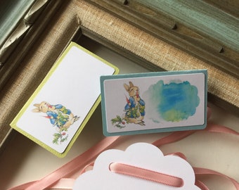 Peter Rabbit Tent Card Placecards, Easter Place cards, Bunny Rabbit Birthday Party Seating Food Label, Table Decor, Storybook Table Setting