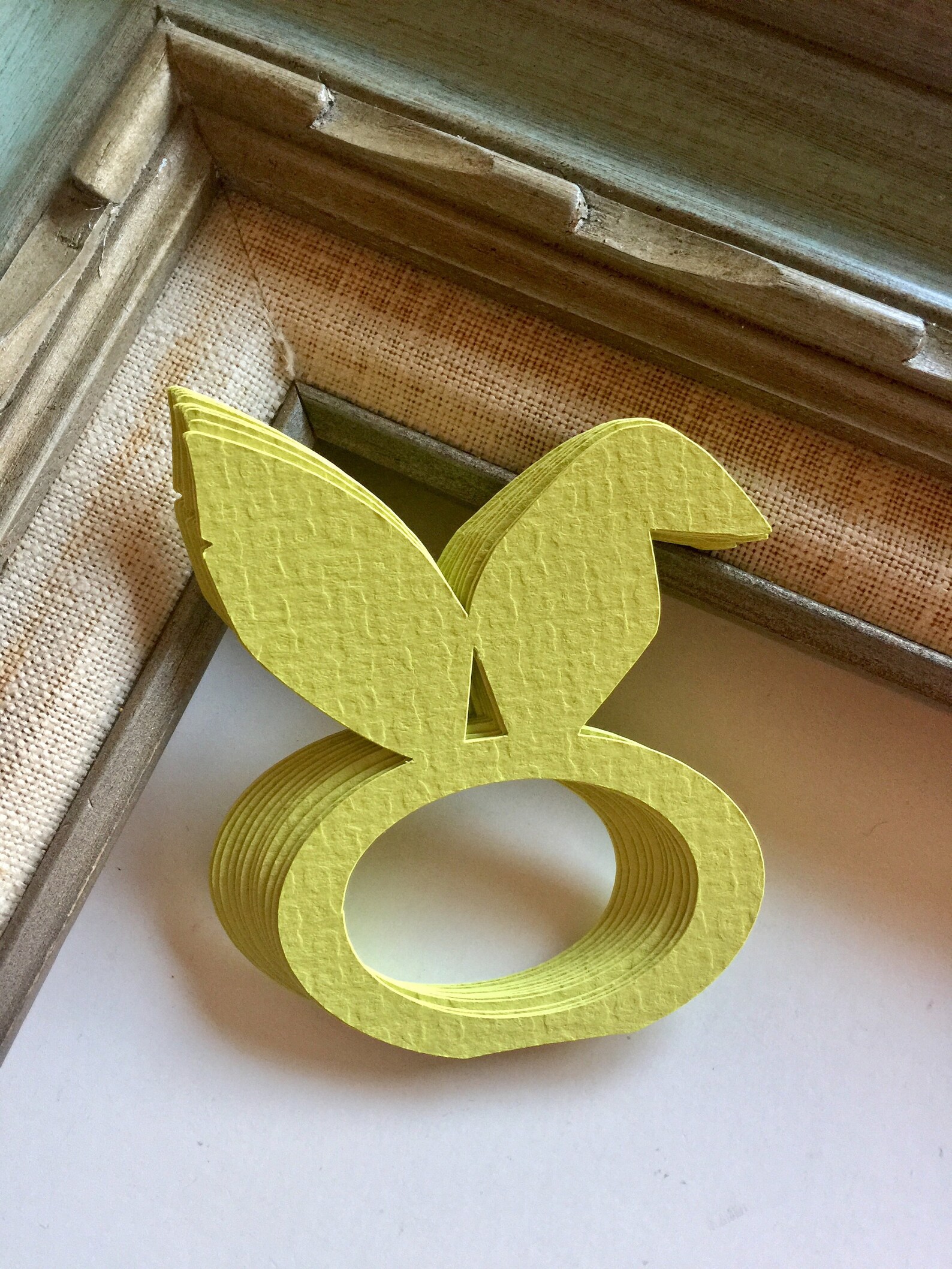 Easter Bunny Ear Napkin Rings Spring Rabbit Dining Decor Etsy