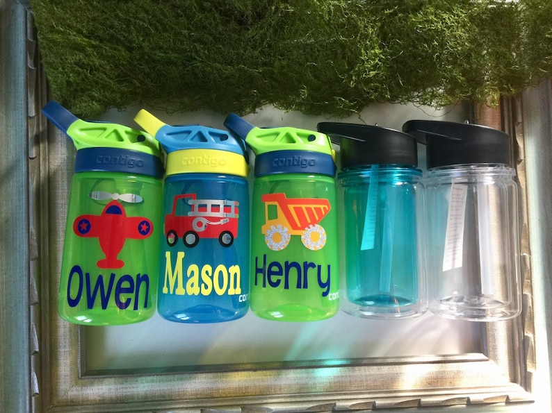 Airplane Water Bottle Boy Personalized Water Bottles Air Plane Etsy