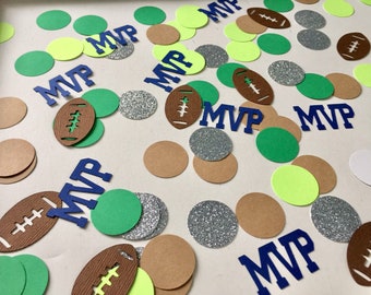 Football Sports Confetti Baby Shower Team Spirit Birthday Wedding Party Decor Tablescape First Birthday Party Supplies MVP Super Bowl Party