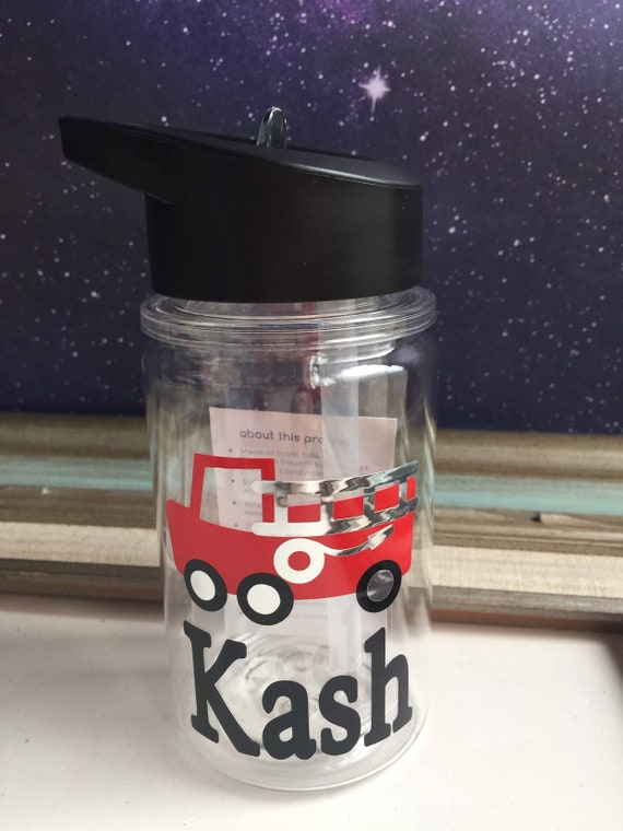Personalized Flip Top Kids Cup, Kids Tumbler, Cars, Vehicles, Trucks,  Flags, Sippy Cup, Custom 12 Oz Water Bottle, Toddler Cup, 