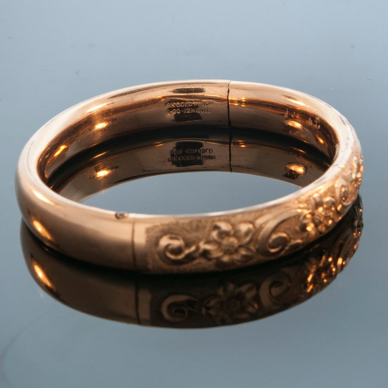 Antique Bracelet Victorian 18k Gold Finish Over 12k Gold Etsy