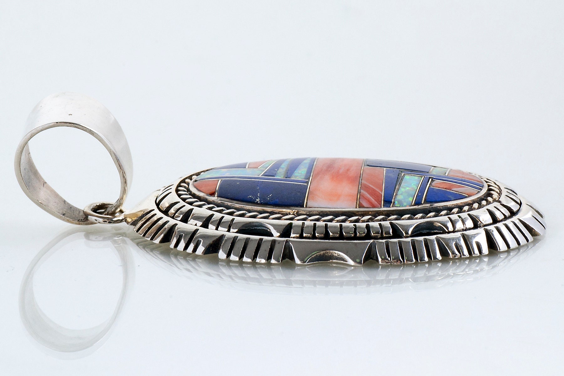 Vintage Pendant Vintage Native American Large Sterling Silver ...