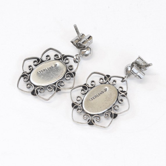 Vintage Earrings - Vintage 1970's Sterling Silver… - image 2