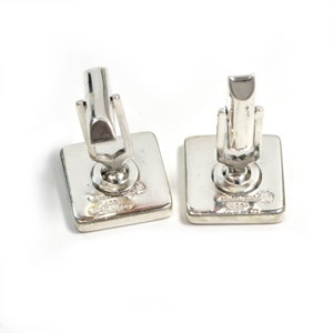 Vintage Cuff Links Vintage Sterling Silver Cuff Links image 2