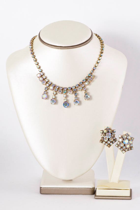 Vintage Set - Vintage Rhinestone Costume Jewelry … - image 1