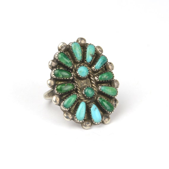 Vintage Ring - Vintage Old Pawn Zuni Turquoise and