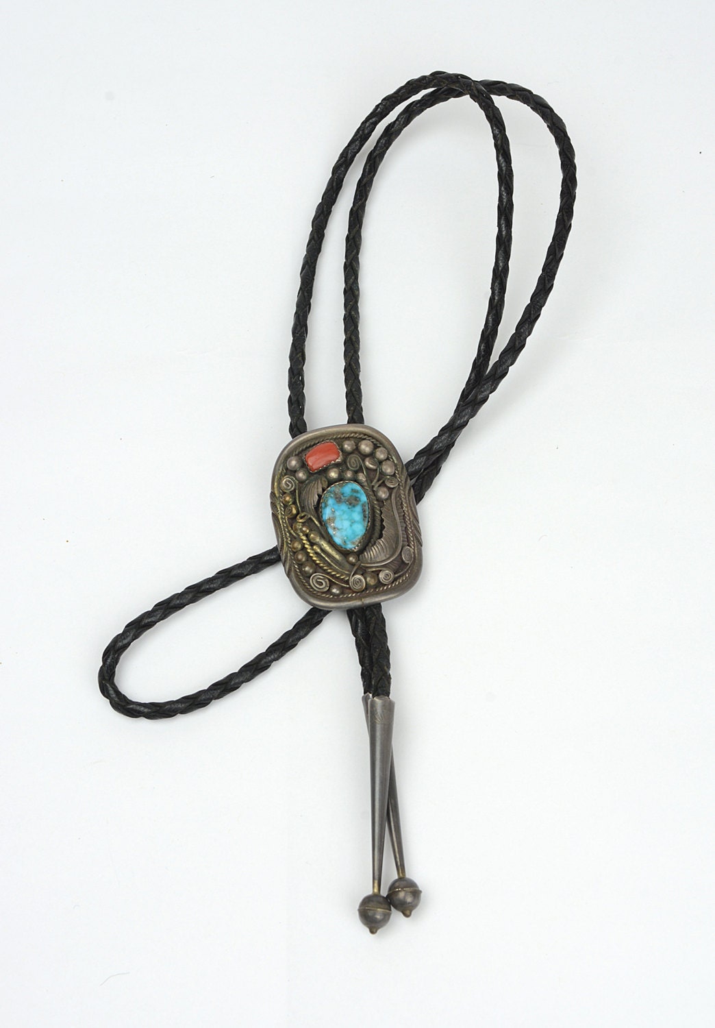 Vintage Bolo Tie Vintage Navajo Turquoise and Sterling - Etsy