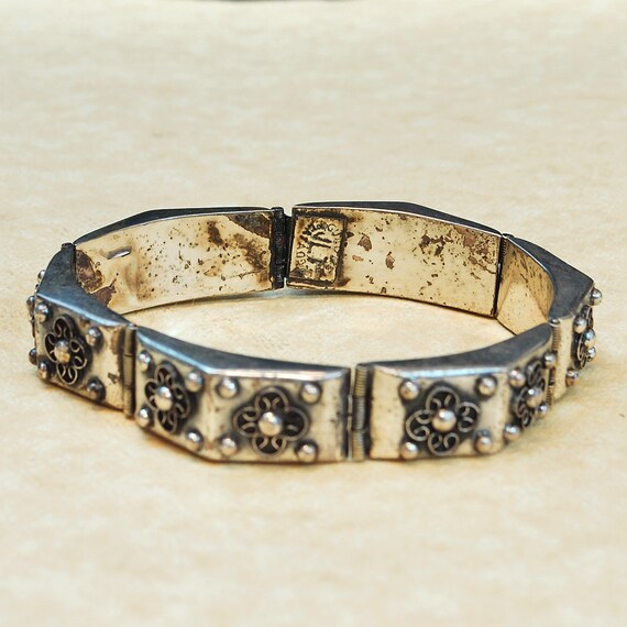 Vintage Bracelet - Vintage Old Pawn Handmade Link… - image 2