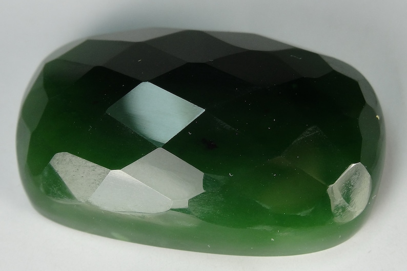 Pr-163 66 Carats Rose Cut Green Nephrite Stone from Afghanistan,