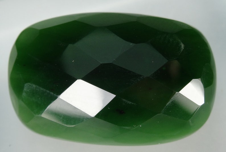 Pr-163 66 Carats Rose Cut Green Nephrite Stone from Afghanistan,