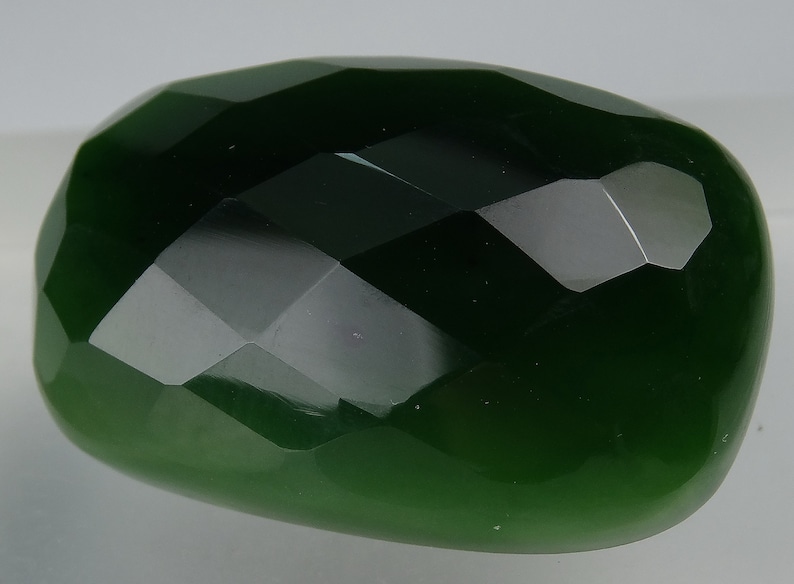 Pr-163 66 Carats Rose Cut Green Nephrite Stone from Afghanistan,
