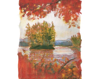 Vermont Island Giclee Fine Art Print of Original Oil Painting