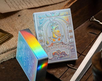 custom holographic playing cards Wonder Holographic Gilded Playing Cards by Chris Hage
