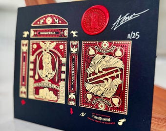 Skanderbeg Red and Gold Foil Tuck Box: Limited Edition Custom Uncut Case