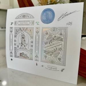 Skanderbeg, Un-Cut Tuck Case Savior - Limitato a 25 (Foil olografico) Mazzo personalizzato, Regalo, Magia, Gioco in famiglia, Raro, Non tagliato, Scatola