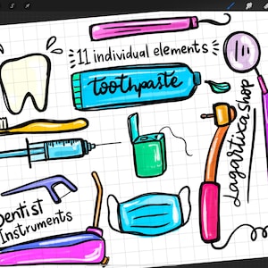 Dentist Seamless Sublimation Art Doctor Medical Designs, dentist ideas Odontology Tools Hand drawn Doodles Skinny Tumbler 20 oz Digital file image 1