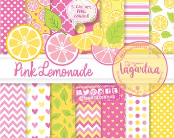 Download Pink Lemonade Paper Etsy PSD Mockup Templates